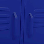 Meuble TV en acier à 2 portes — Bleu marine / Menthe / Orange