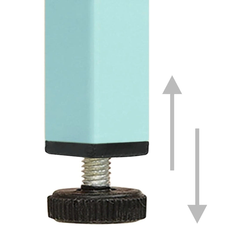 Meuble TV en acier à 2 portes — Bleu marine / Menthe / Orange