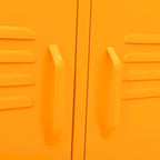 Meuble TV en acier à 2 portes — Bleu marine / Menthe / Orange