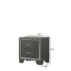 Lit capitonné en similicuir gris foncé – 1-2 personnes