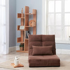 Canapé-lit pliable marron 3 volets — 1 place