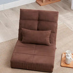 Canapé-lit pliable marron 3 volets — 1 place