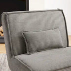 Fauteuil d'appoint sans accoudoirs, lot de 2 — Revêtement en polyester, plusieurs coloris disponibles