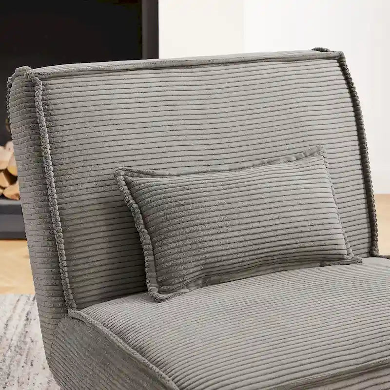 Fauteuil d'appoint sans accoudoirs, lot de 2 — Revêtement en polyester, plusieurs coloris disponibles