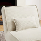 Fauteuil d'appoint sans accoudoirs, lot de 2 — Revêtement en polyester, plusieurs coloris disponibles