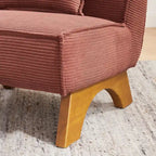 Fauteuil d'appoint sans accoudoirs, lot de 2 — Revêtement en polyester, plusieurs coloris disponibles
