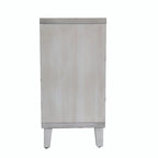 Buffet 4 portes persiennes en bois naturel – 1 place assise
