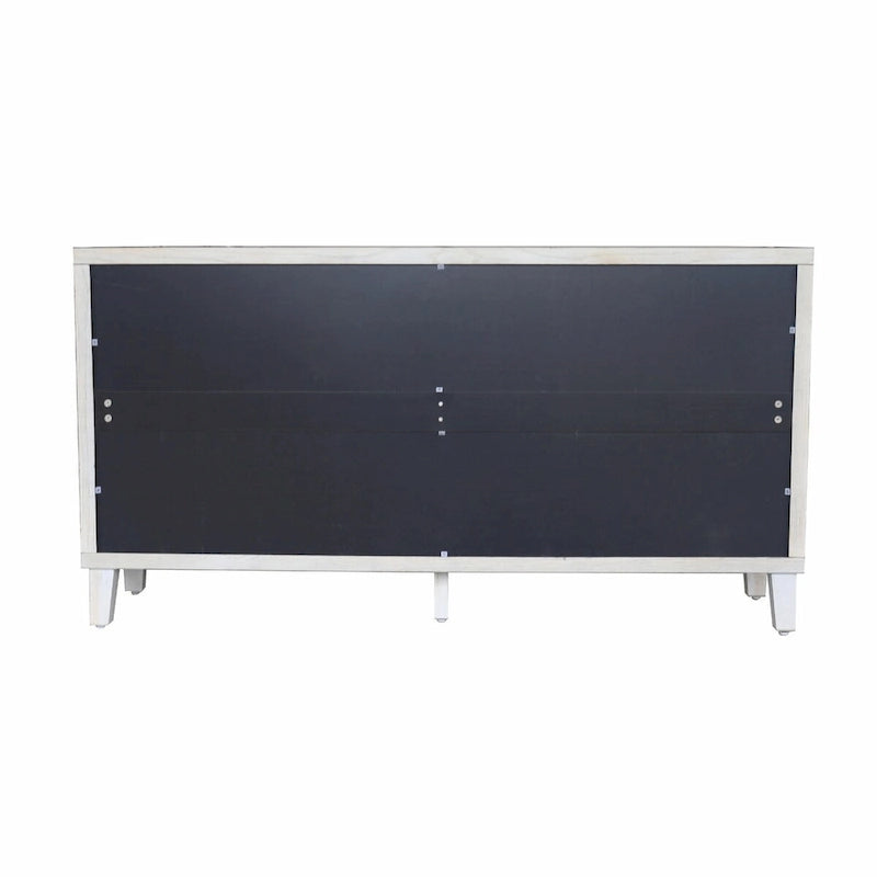 Buffet 4 portes persiennes en bois naturel – 1 place assise