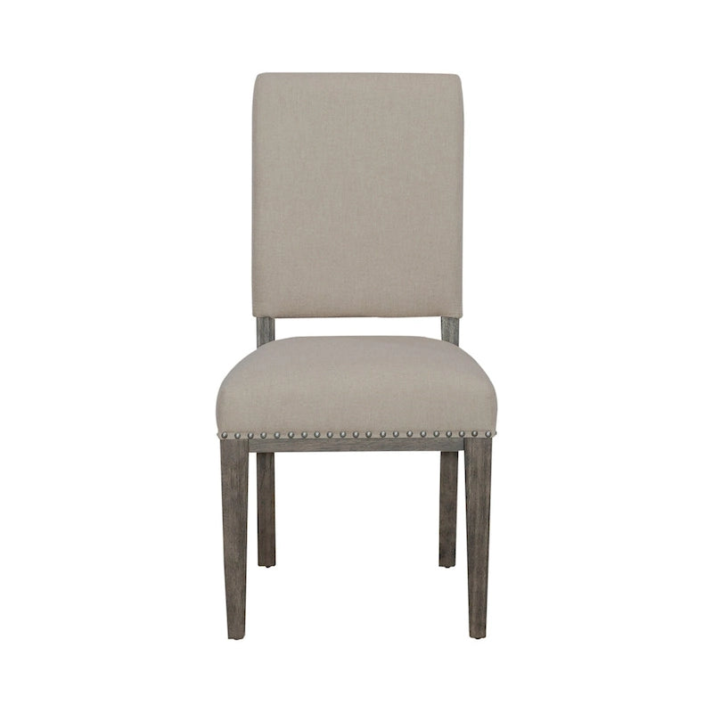 Ensemble de salle à manger 7 pièces Havana Brown avec table tréteau, 6 places