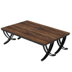 Table de conférence rectangulaire 8 à 12 places, blanche / chêne / marron / noire — pieds standards ou en X, lot de 2
