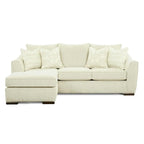 Canapé chaise longue crème, 3 places